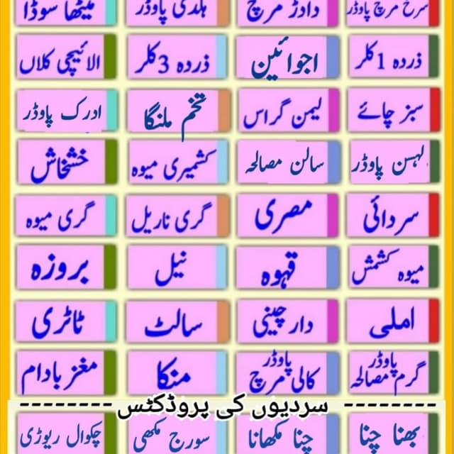 تمام دس والے مصالے